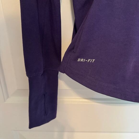 Nike Dri-FIT Half Zip Running Jacket Purple Women’s Size M Active Pullover - Picture 2 of 6
